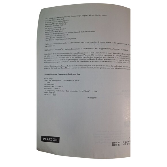 MATLAB for Engineers by Holly Moore (3rd Ed) & Engineering Vibration 2 Book Lot - Picture 6 of 8